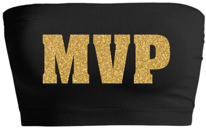 MVP Glitter Black Seamless Bandeau