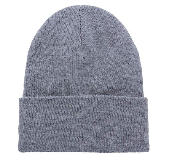 Classic Grey Cuffed Beanie