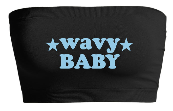 Wavy Baby Stars Seamless Bandeau (Available in 2 Colors)
