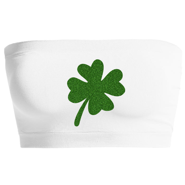 Four Leaf Clover Glitter Seamless Bandeau (Available in 3 Colors)