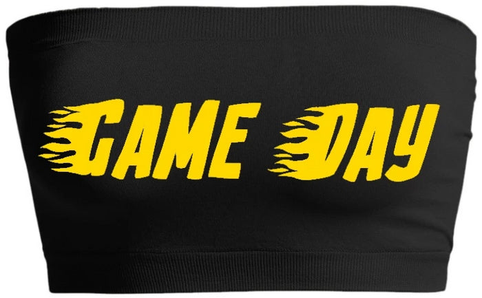 Game Day Flames Seamless Bandeau (Available in 5 Colors)