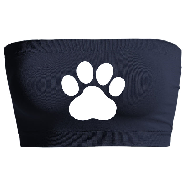 Paw Print Navy Seamless Bandeau