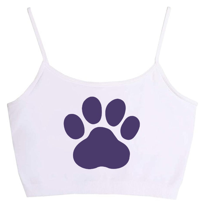 Paw's Up Seamless Crop Top (Available in 2 Colors)