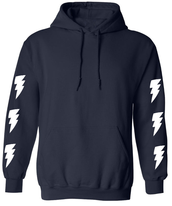 Bolts Navy Hoodie