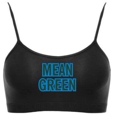 Mean Green Seamless Spaghetti Strap Super Crop Top (Available in 2 Colors)