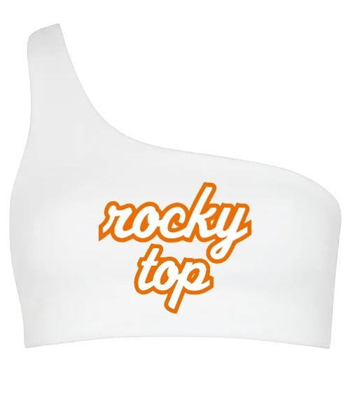 Rocky Top One Shoulder Ribbed Crop Top (Available in Two Colors)