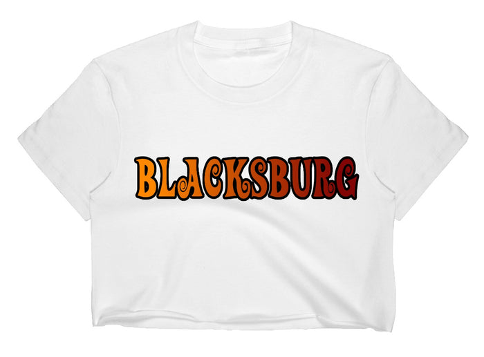 Blacksburg Raw Hem Cropped Tee (Available in 2 Colors)