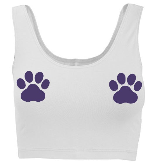 Double Paws Tank Crop Top