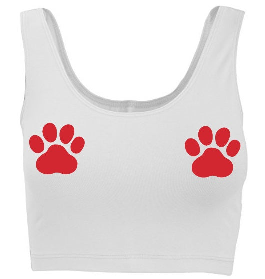 Double Paws Tank Crop Top (Available in 2 Colors)
