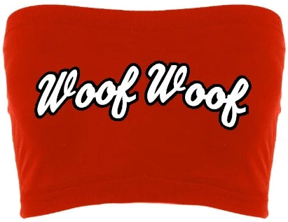 Woof Woof Seamless Crop Tube Top