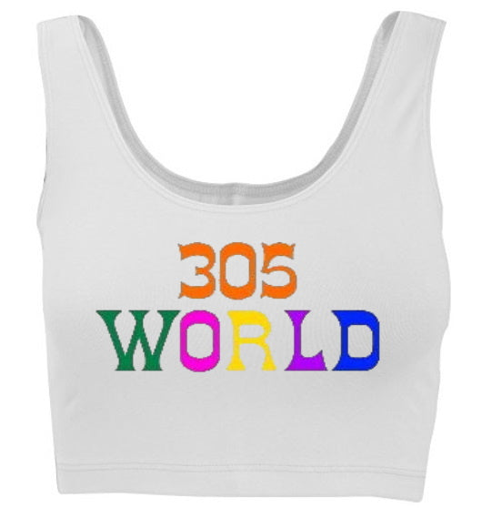 305 World Tank Crop Top (Available in 2 Colors)