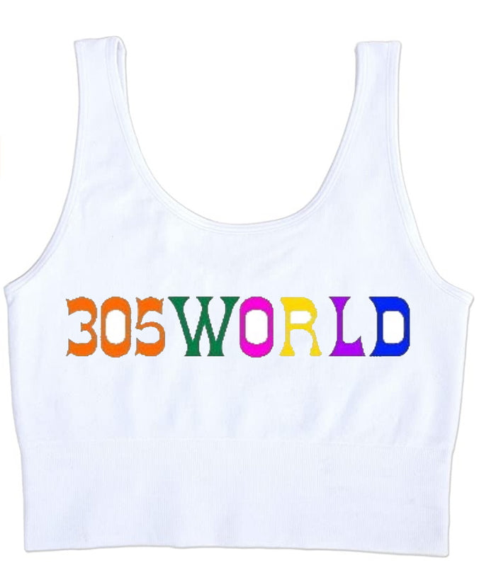 305World Seamless Tank Crop Top (Available in 2 Colors)