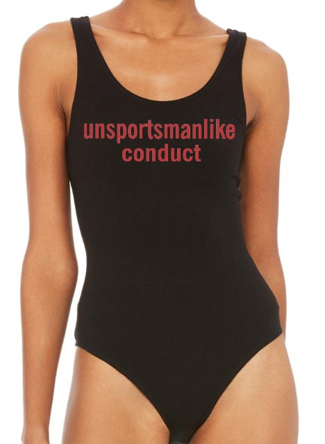 Unsportsmanlike Conduct Scoop Back Bodysuit