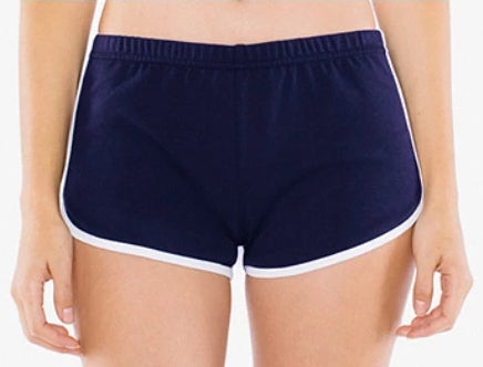 Navy Ringer Shorts