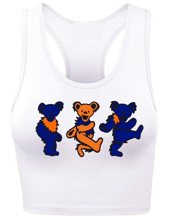 Game Day Teddies Racerback Crop Top