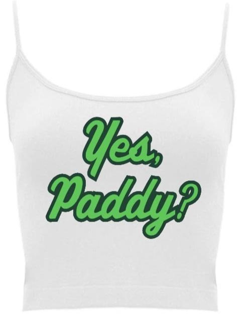 Yes, Paddy? Seamless Crop Top (Available in Two Colors)