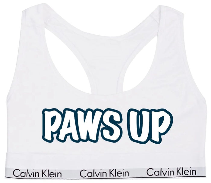 Paws Up Cotton Bralette