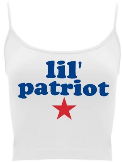 Lil' Patriot Seamless Crop Top