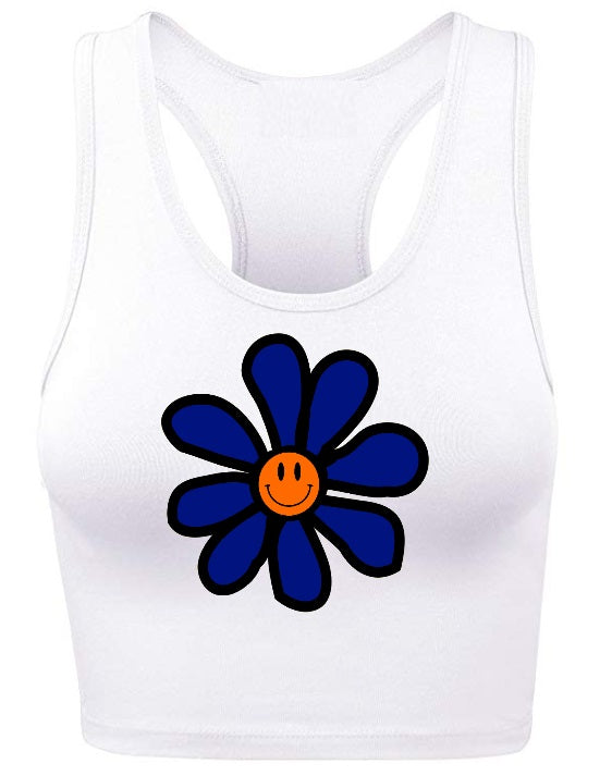 Happiness Is Game Day Racerback Crop Top