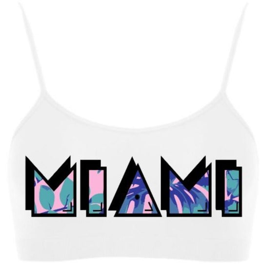 Deco Vibes Seamless Spaghetti Strap Super Crop Top