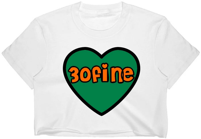 30fine Raw Hem Crop Tee (Available in 2 Colors)
