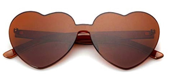 Brown Heart Sunglasses Gameday Bae