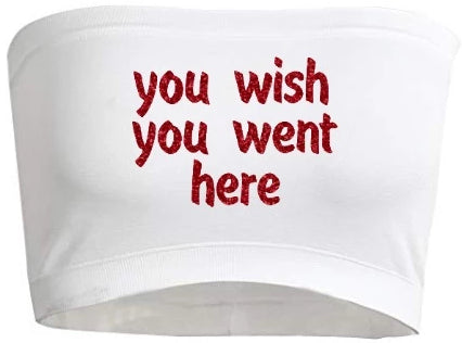 You Wish You Went Here Glitter Seamless Bandeau (Available in 3 Colors)