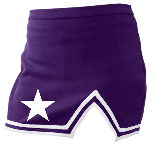 Star A-Line Notched Cheer Skirt