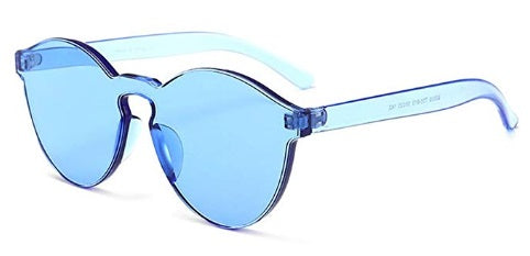 Blue Frameless Candy Colored Glasses
