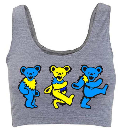 Game Day Teddies Tank Crop Top (Available in Two Colors)