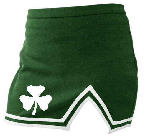 Lucky Clover A-Line Notched Cheer Skirt