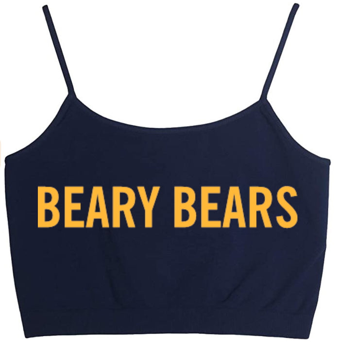 Beary Bears Seamless Crop Top (Available in 2 Colors)