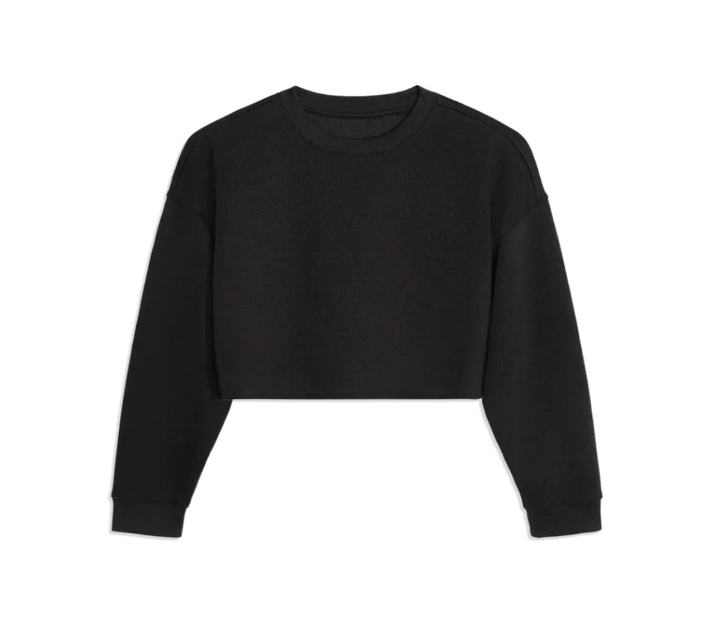 Wish You Were Beer Raw Hem Cropped Sweatshirt