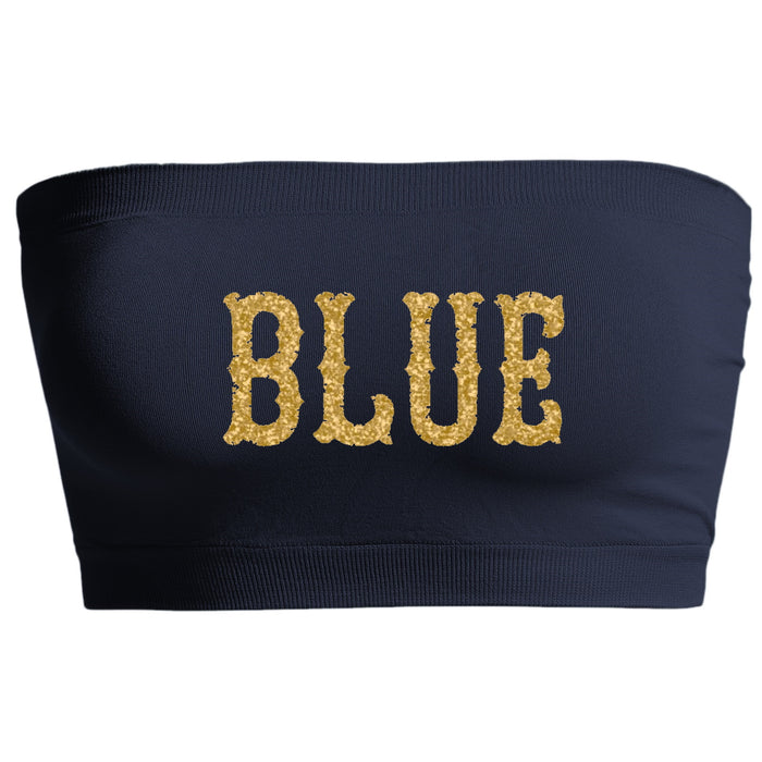Blue Glitter Seamless Bandeau (Available in 2 Colors)