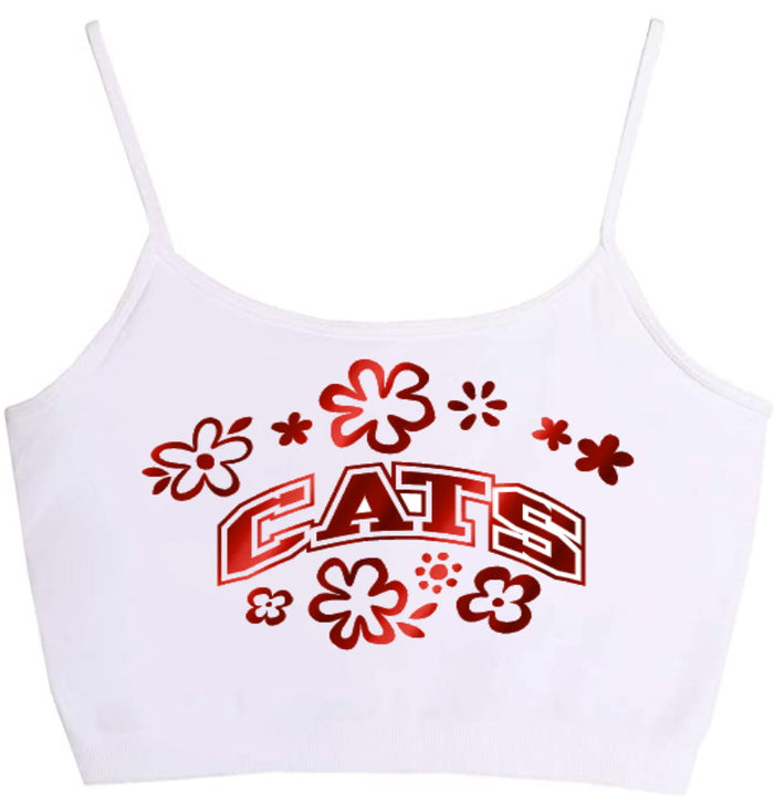 Cat's Seamless Crop Top (Available in 2 Colors)