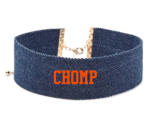 Chomp Denim Choker