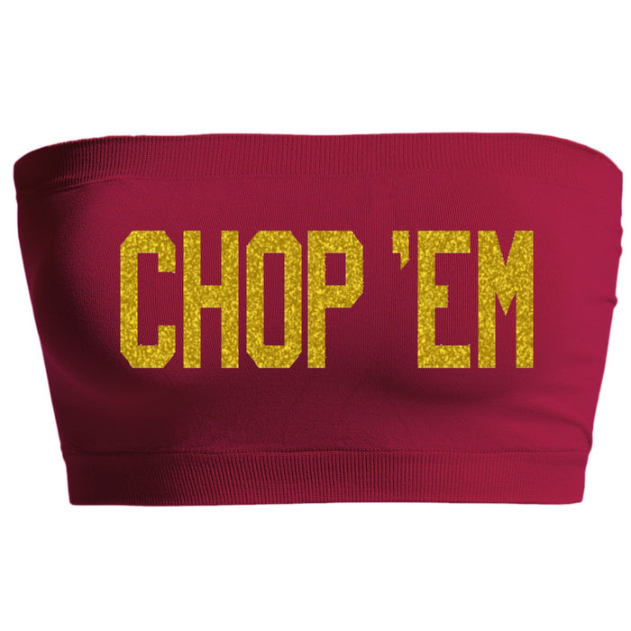 Chop 'Em Glitter Seamless Bandeau (Available in 3 Colors)
