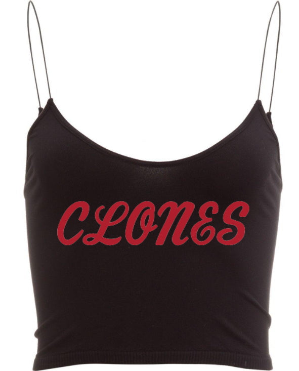 Clones Seamless Skinny Strap Crop Top (Available in 2 Colors)