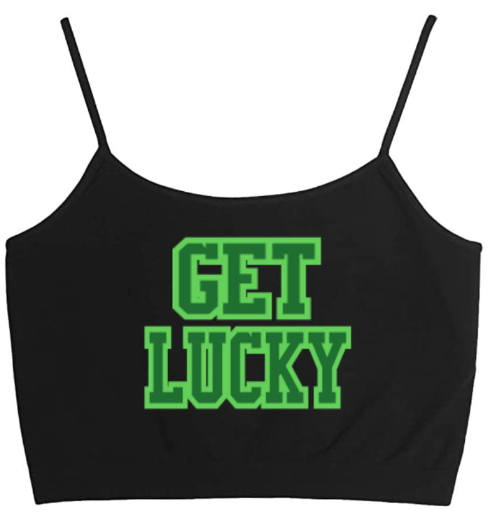 Get Lucky Seamless Crop Top (Available in 2 Colors)