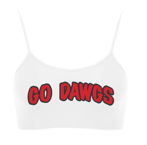 Go Dawgs Seamless Spaghetti Strap Super Crop Top