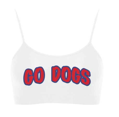 Go Dogs Seamless Spaghetti Strap Super Crop Top