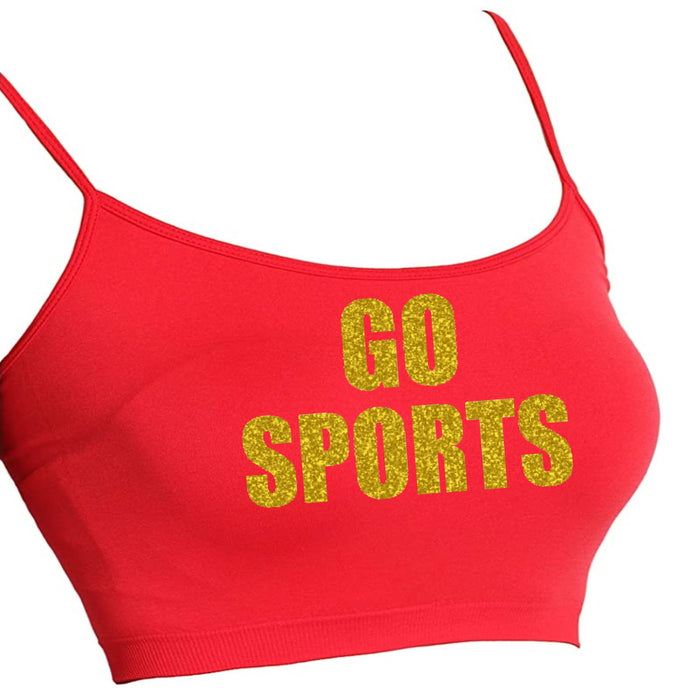 Go Sports Glitter Seamless Crop Top (Available in 3 Colors)