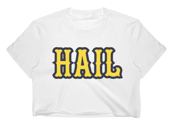 Hail Yea! Raw Hem Cropped Tee