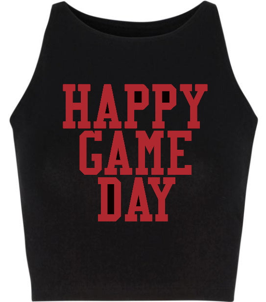 Happy Game Day Crop Top