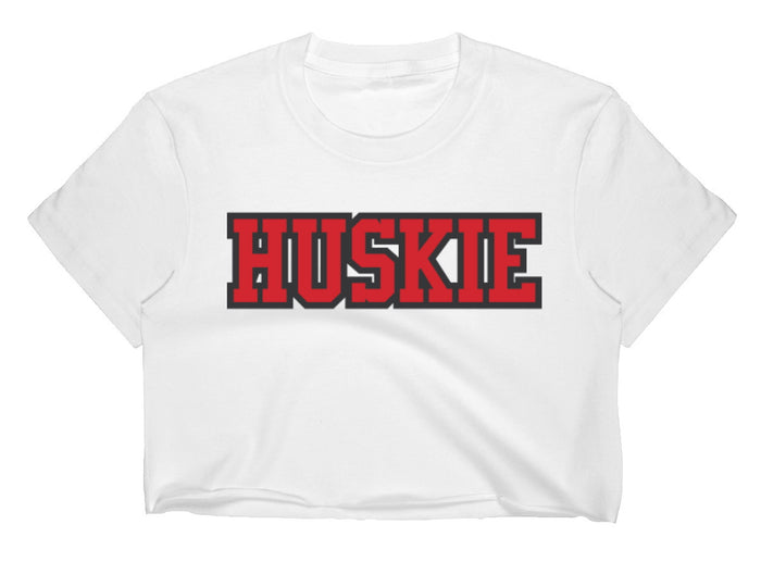 Huskie Raw Hem Cropped Tee