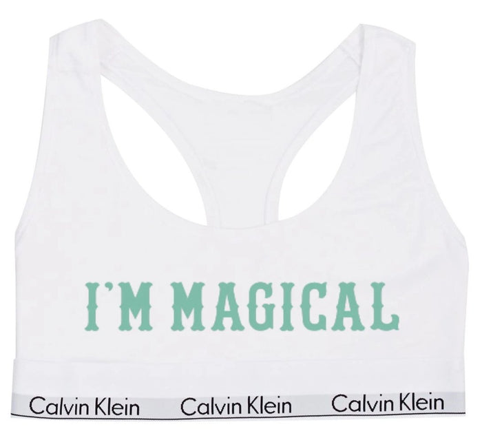 I'm Magical Glitter Cotton Bralette (Available in 2 Colors)