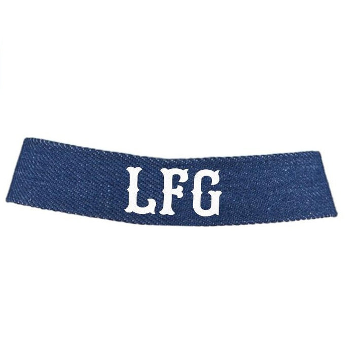 LFG Glitter Denim Choker