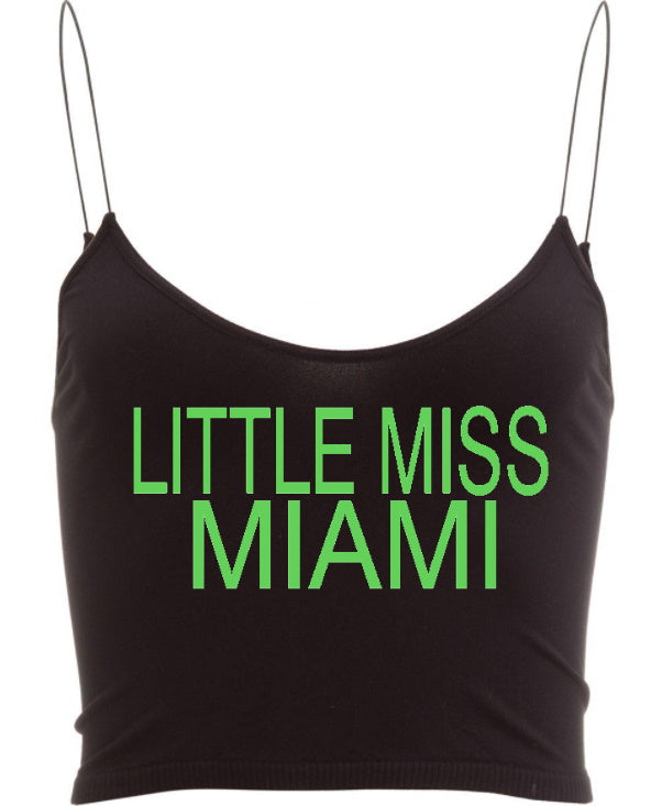 Little Miss Seamless Skinny Strap Crop Top (Available in 2 Colors)