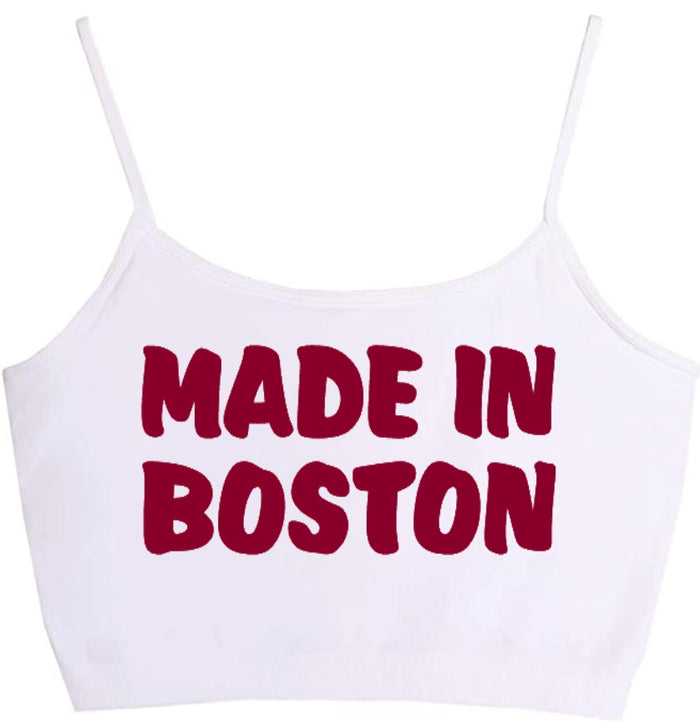 Made In Boston Seamless Crop Top (Available in 2 Colors)