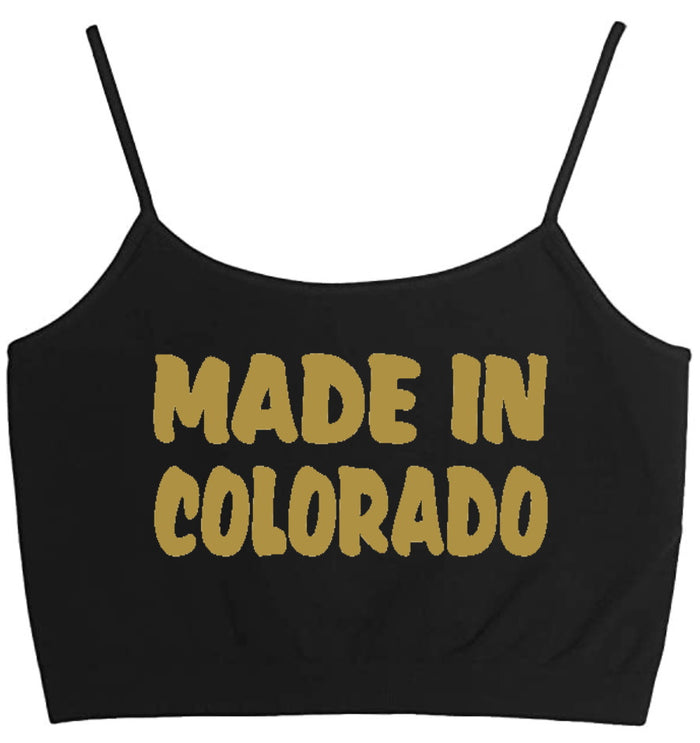 Made In Colorado Seamless Crop Top (Available in 2 Colors)